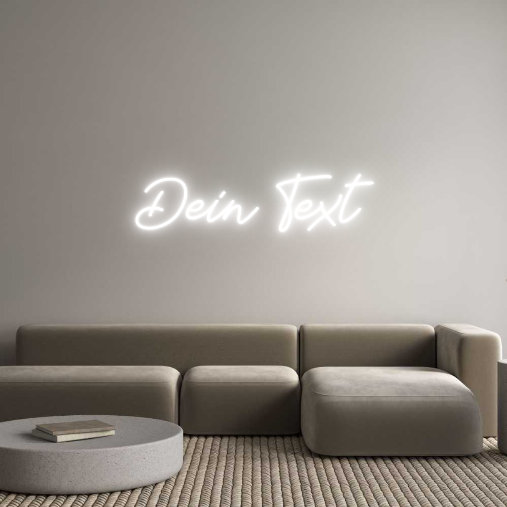 Individuelles Neon: Dein Text