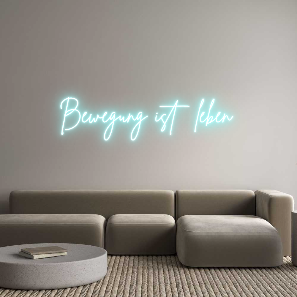Individuelles Neon: Bewegung ist ...
