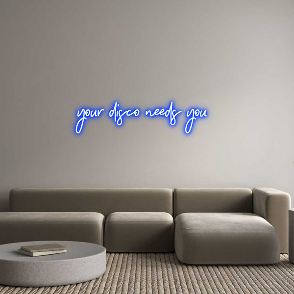 Individuelles Neon: your disco ne...