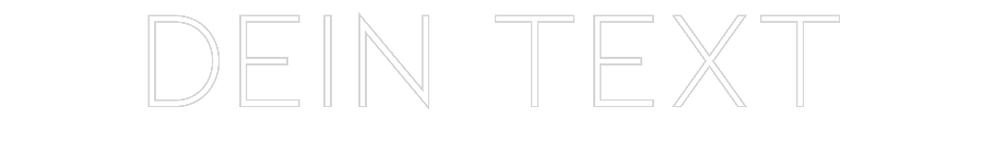 Individuelles Neon: Dein Text