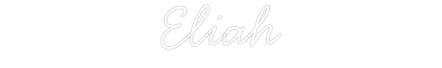 Individuelles Neon: Eliah