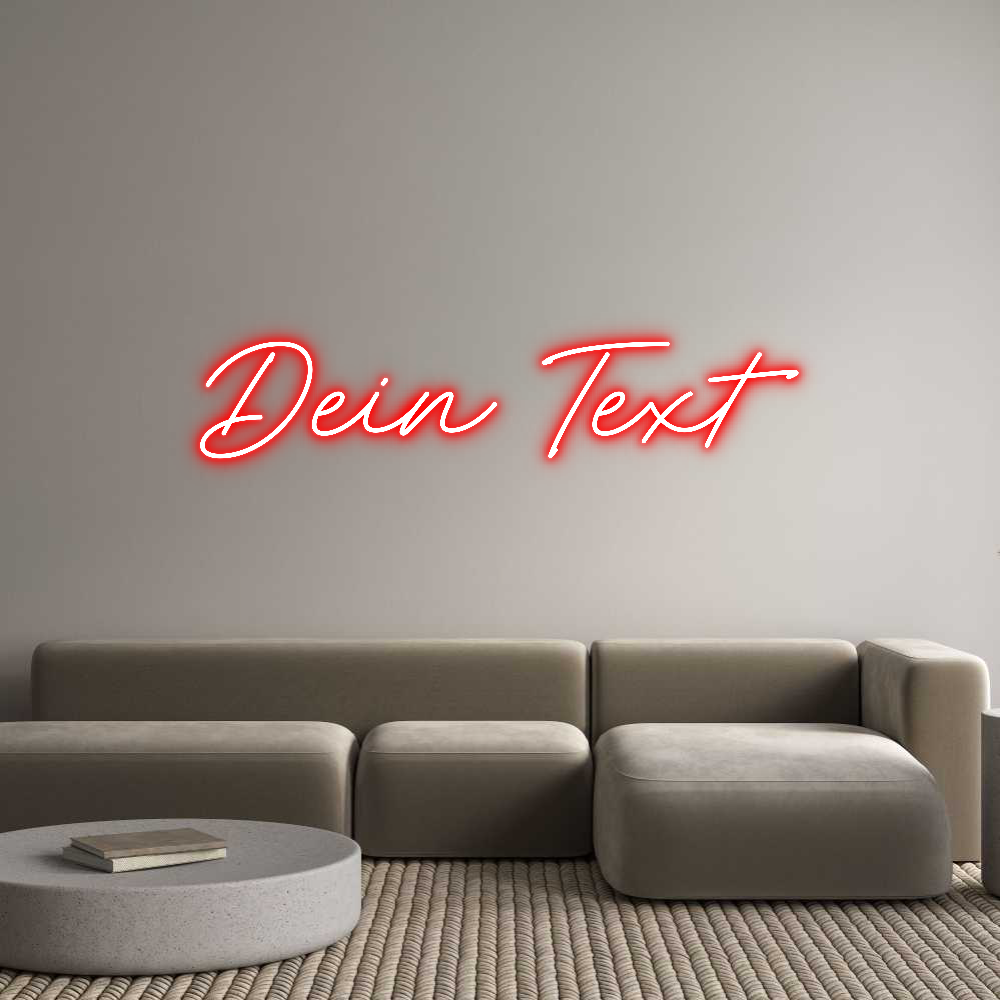 Individuelles Neon: Dein Text