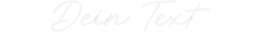 Individuelles Neon: Dein Text