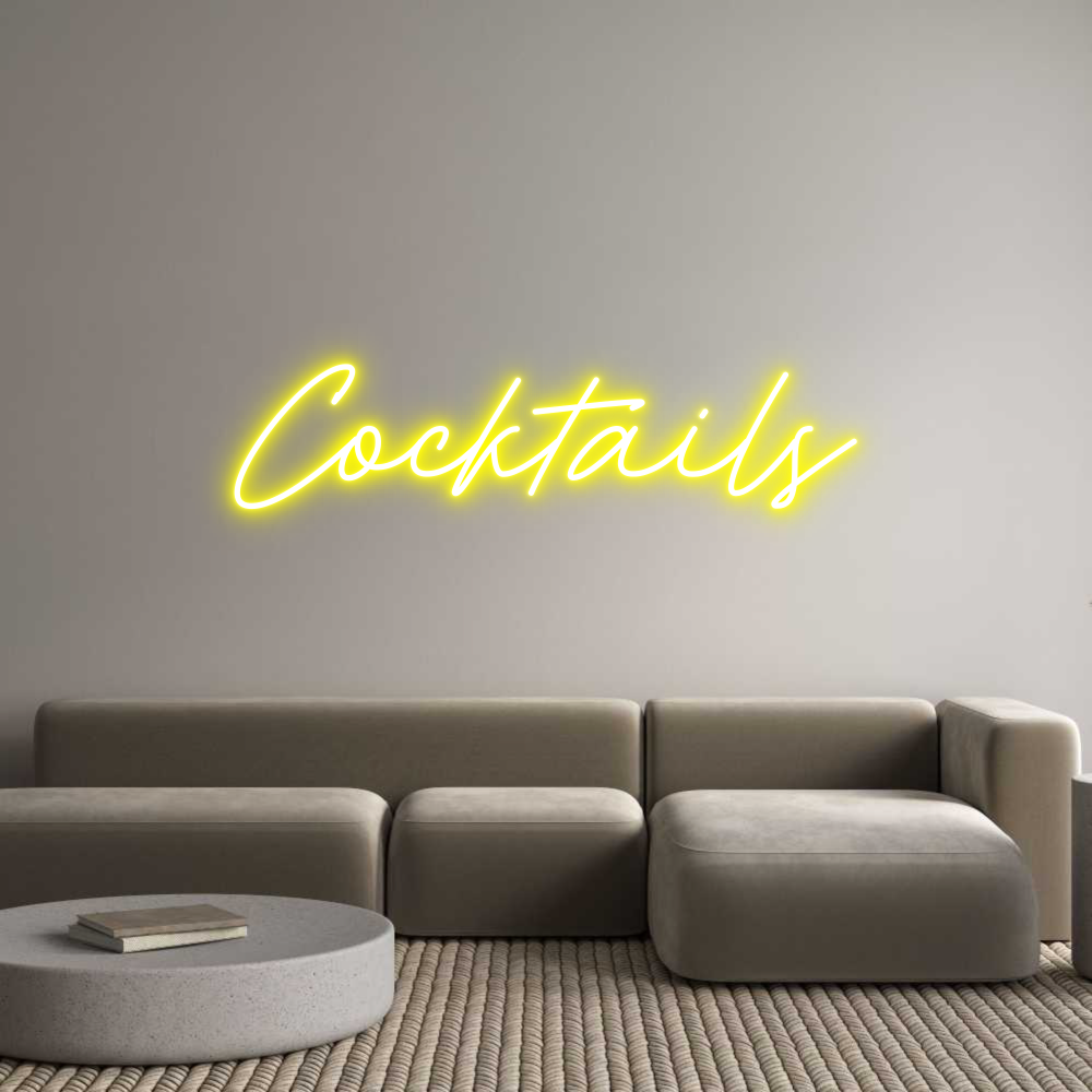 Individuelles Neon: Cocktails
