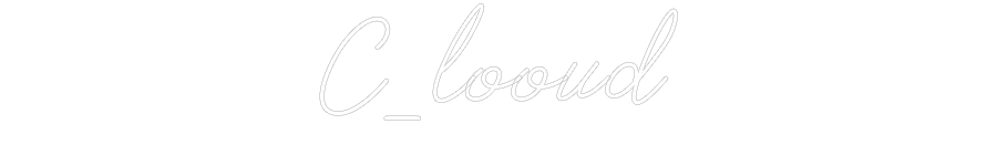 Individuelles Neon: C_looud