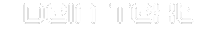 Individuelles Neon: Dein Text