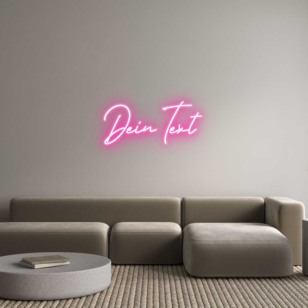 Individuelles Neon: Dein Text