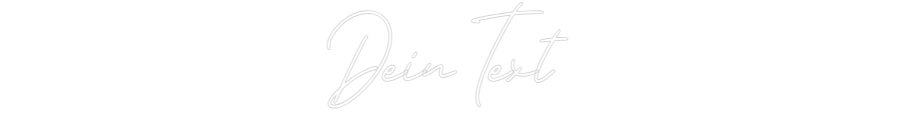 Individuelles Neon: Dein Text