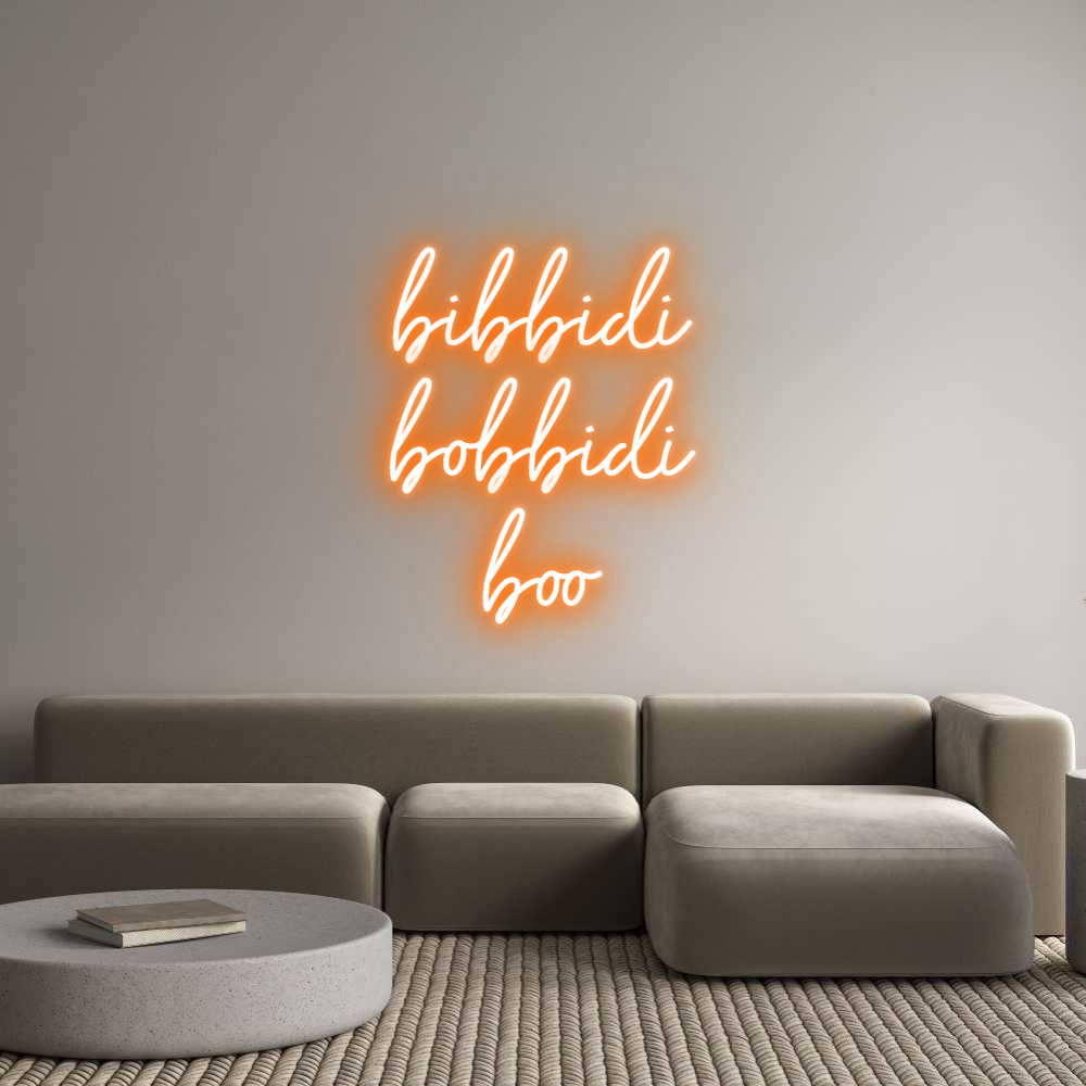 Individuelles Neon: bibbidi
bobb...