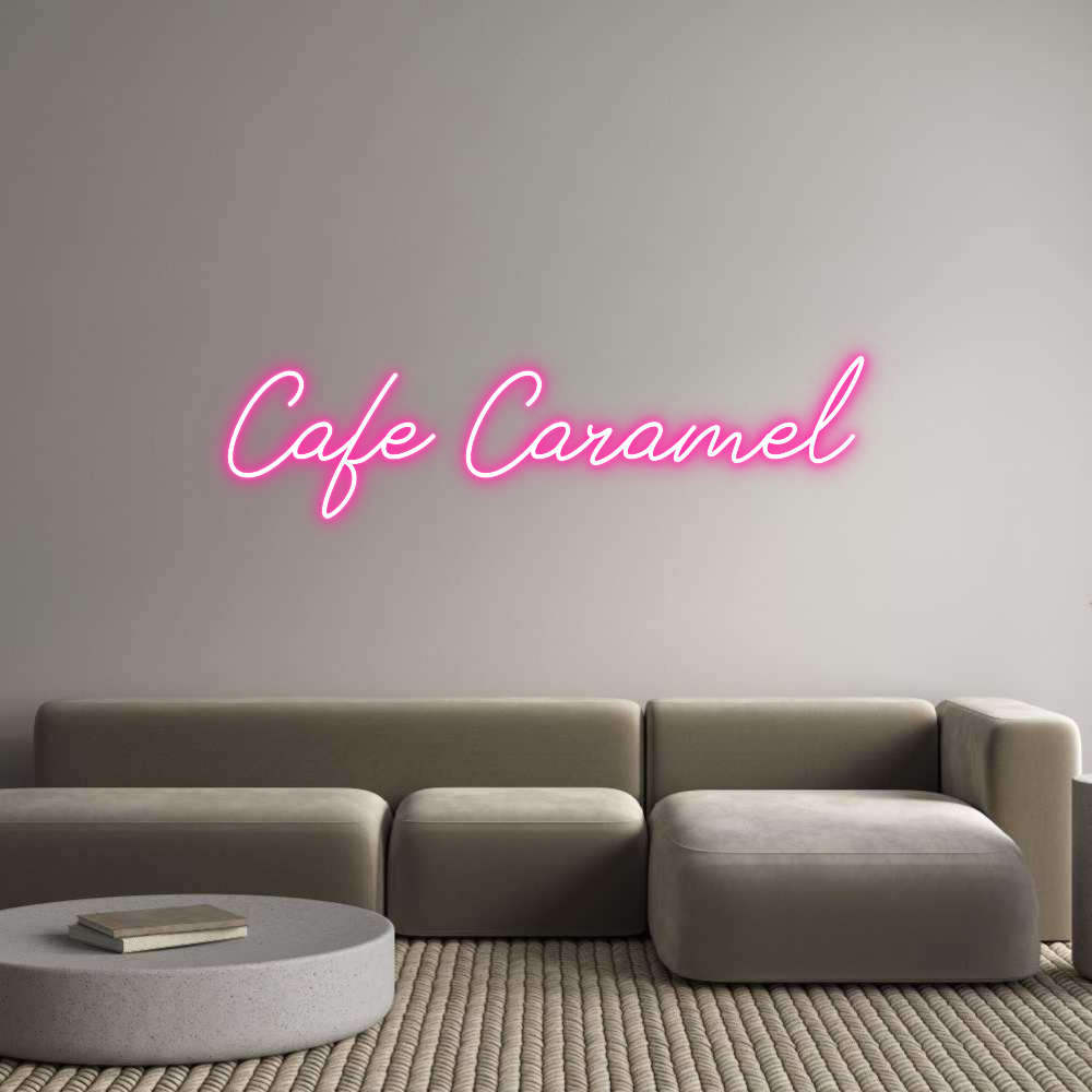 Individuelles Neon: Cafe Caramel