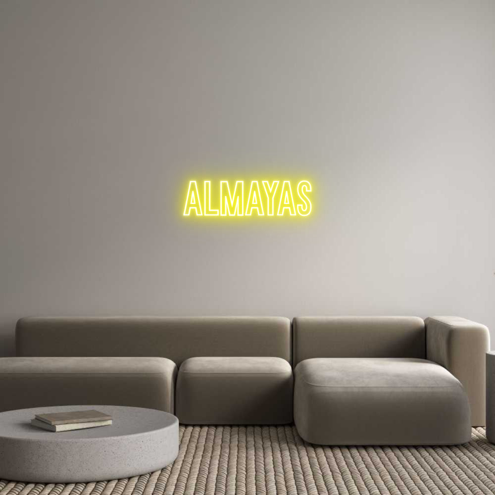 Individuelles Neon: ALMAYAS