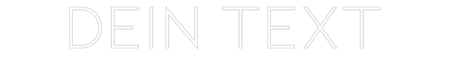 Individuelles Neon: Dein Text
