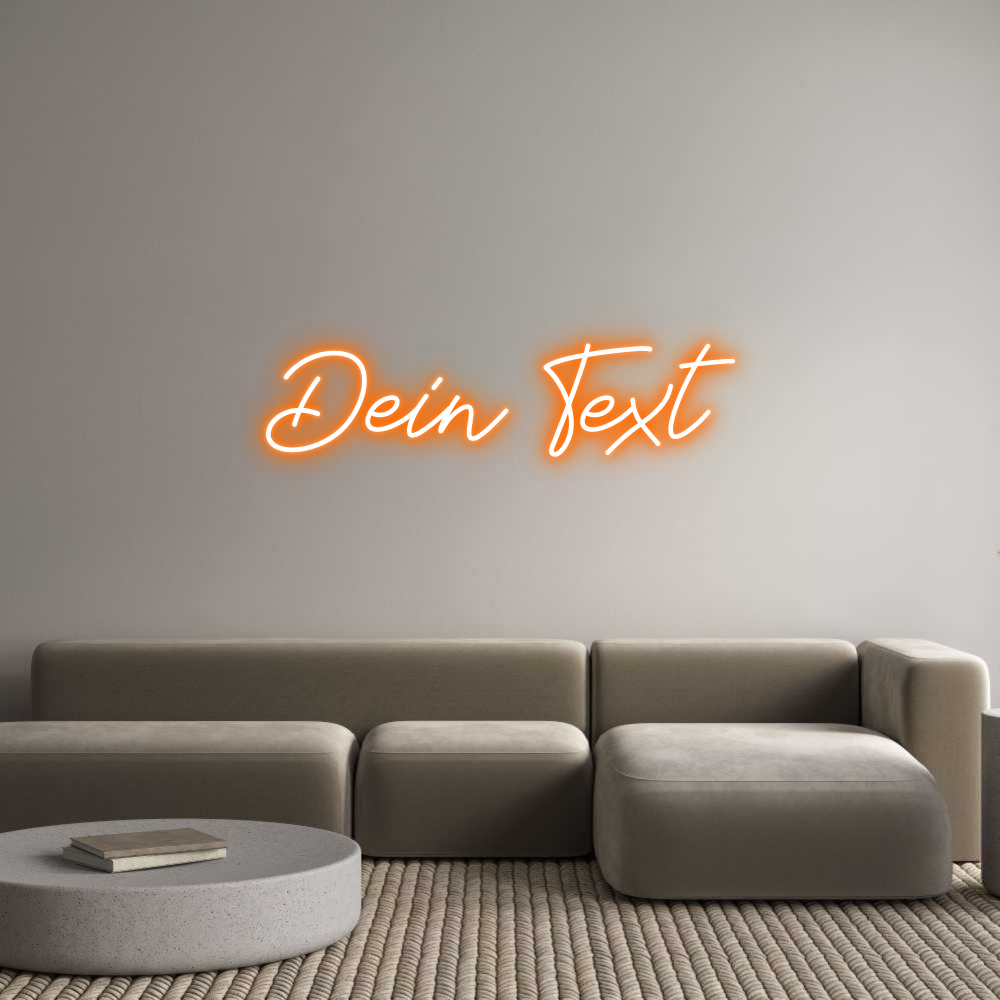 Individuelles Neon: Dein Text
