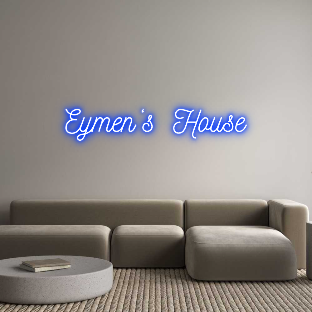 Individuelles Neon: Eymen‘s House