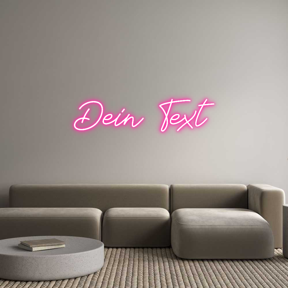 Individuelles Neon: Dein Text