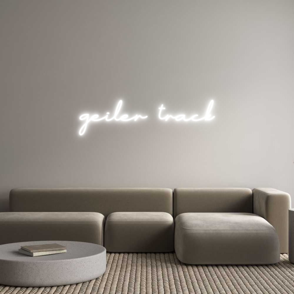 Individuelles Neon: geiler track