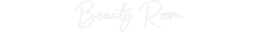 Individuelles Neon: Beauty Room