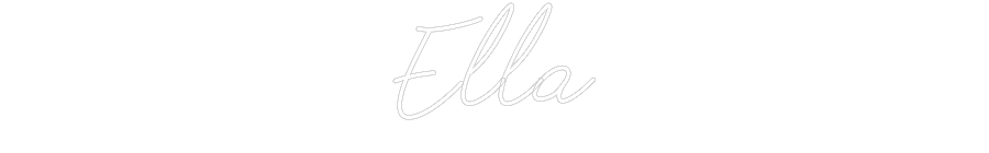 Individuelles Neon: Ella