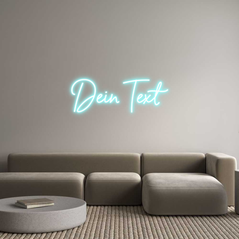 Individuelles Neon: Dein Text