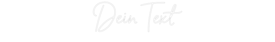 Individuelles Neon: Dein Text