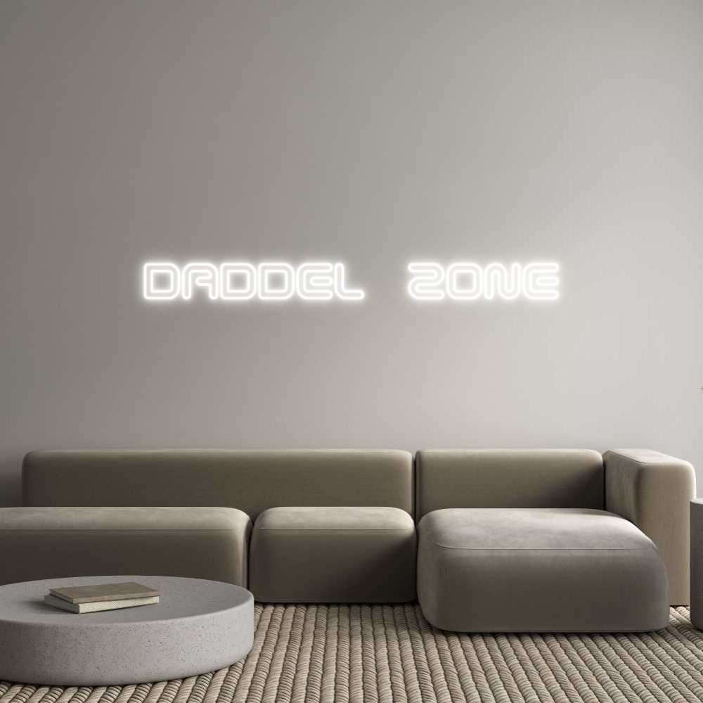 Individuelles Neon: DADDEL ZONE