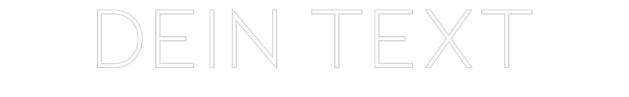 Individuelles Neon: Dein Text