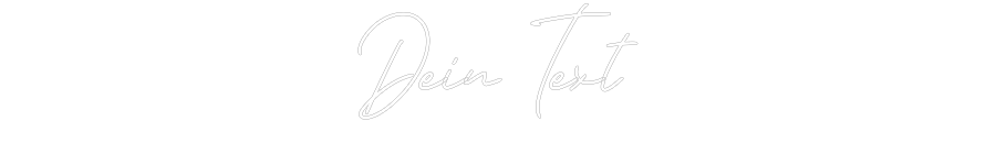 Individuelles Neon: Dein Text