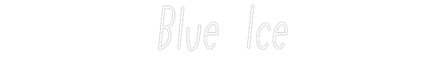 Individuelles Neon: Blue Ice