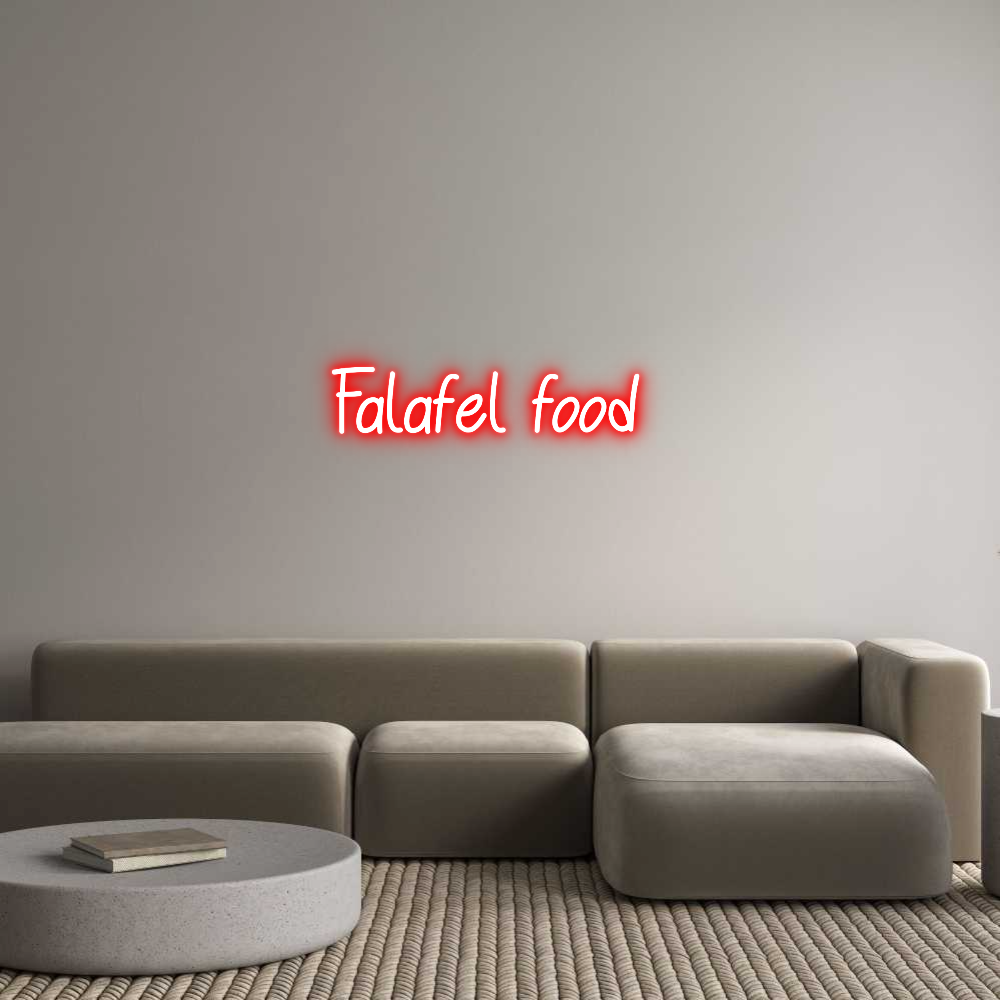 Individuelles Neon: Falafel food