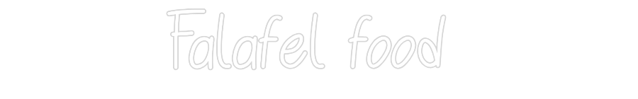 Individuelles Neon: Falafel food