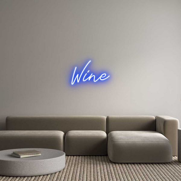 Individuelles Neon: Wine