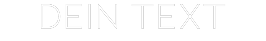 Individuelles Neon: Dein Text