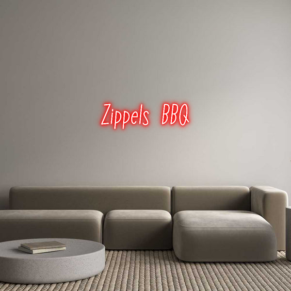 Individuelles Neon: Zippels BBQ