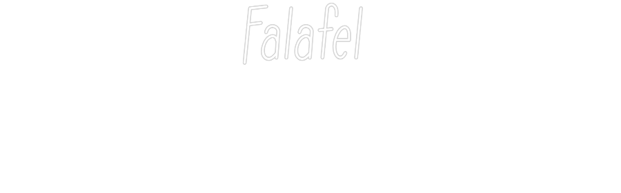 Individuelles Neon: Falafel