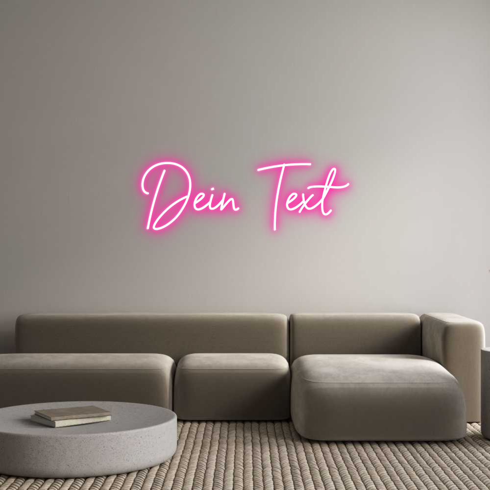 Individuelles Neon: Dein Text