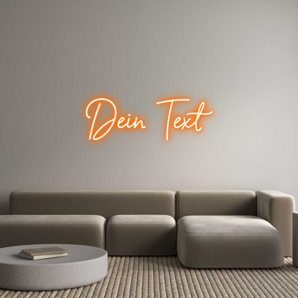 Individuelles Neon: Dein Text