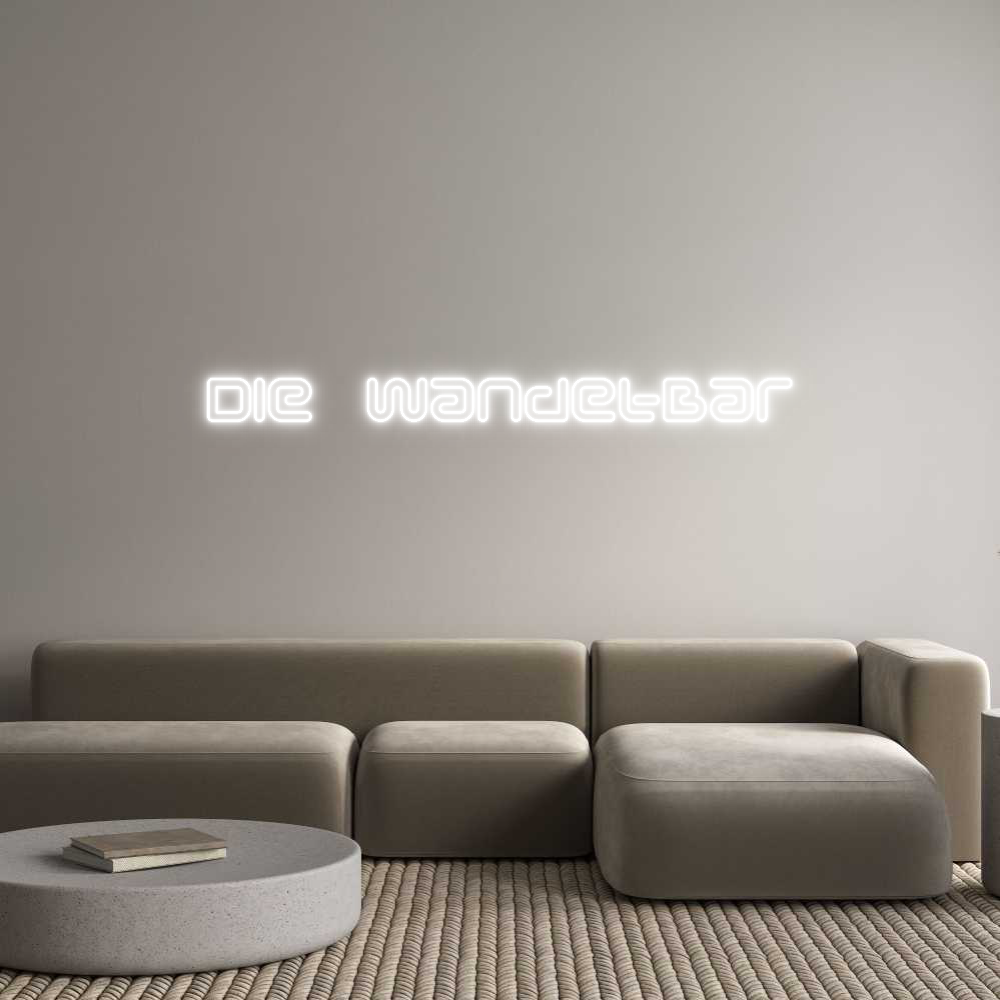 Individuelles Neon: Die Wandel-Bar
