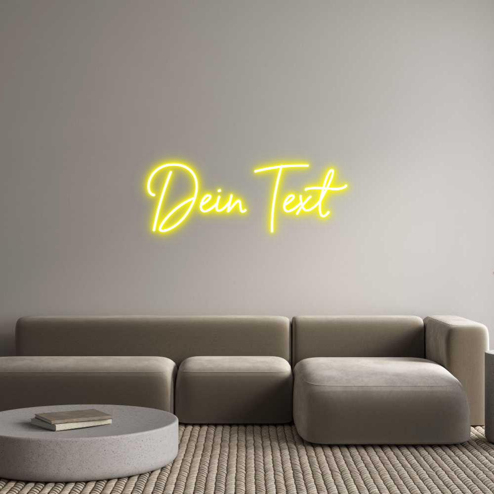Individuelles Neon: Dein Text