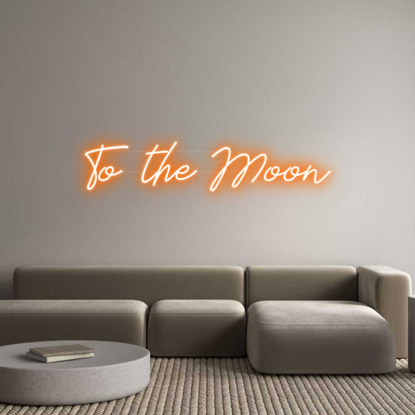 Individuelles Neon: To the Moon