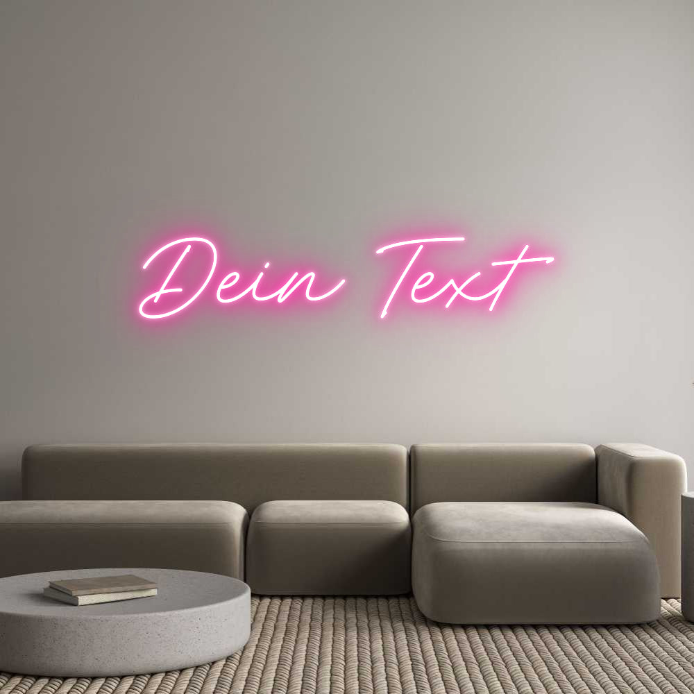 Individuelles Neon: Dein Text