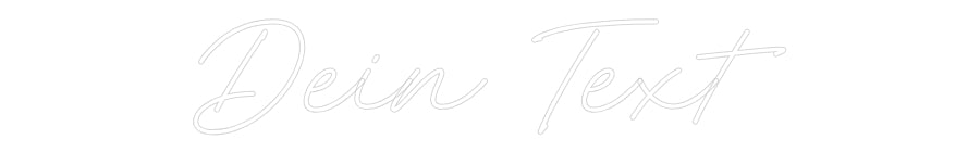 Individuelles Neon: Dein Text