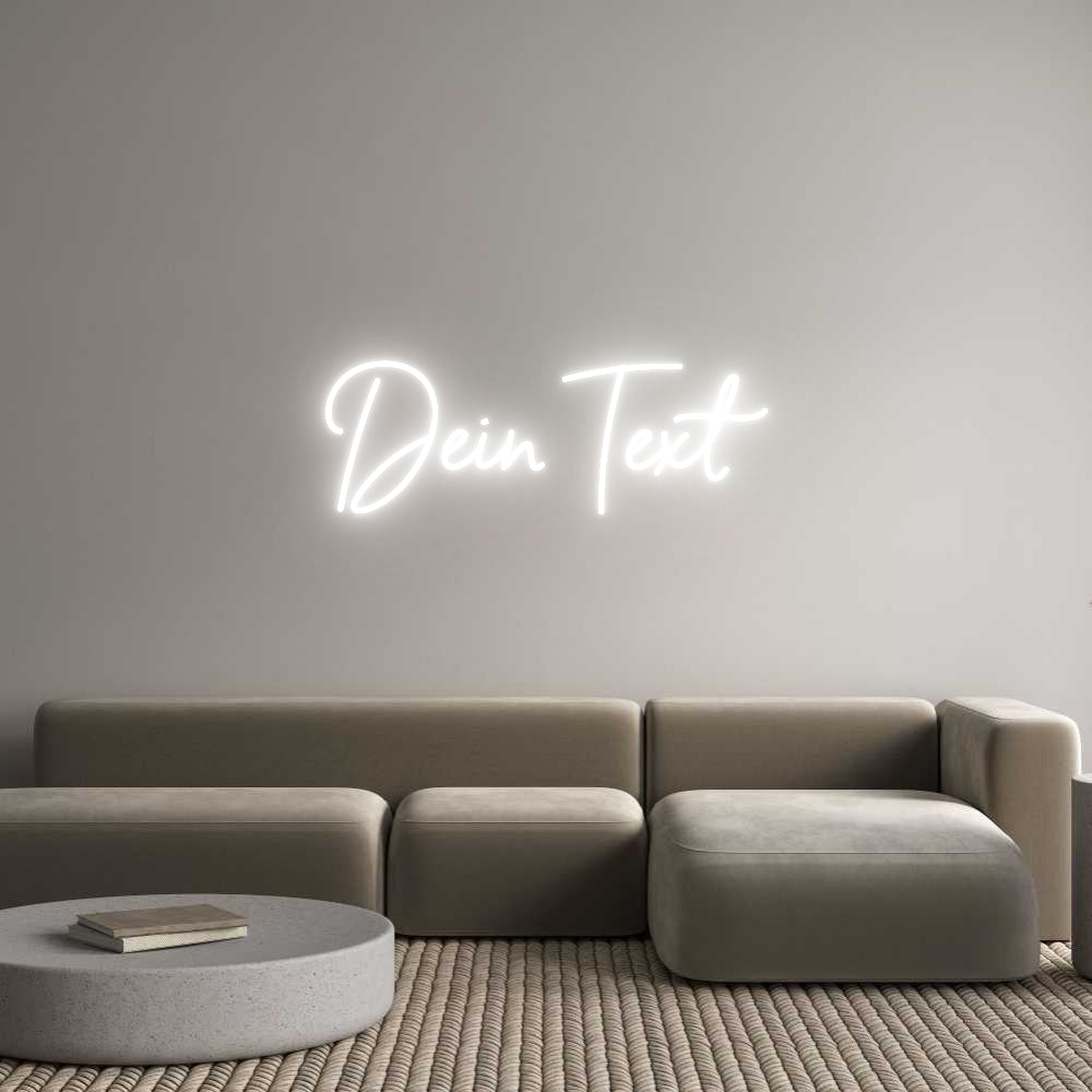Individuelles Neon: Dein Text