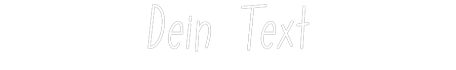 Individuelles Neon: Dein Text