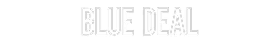 Individuelles Neon: BLUE DEAL
