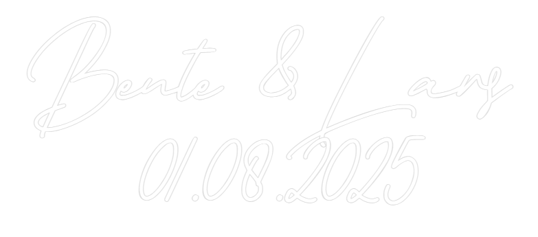 Individuelles Neon: Bente & Lars ...