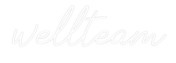 Individuelles Neon: wellteam