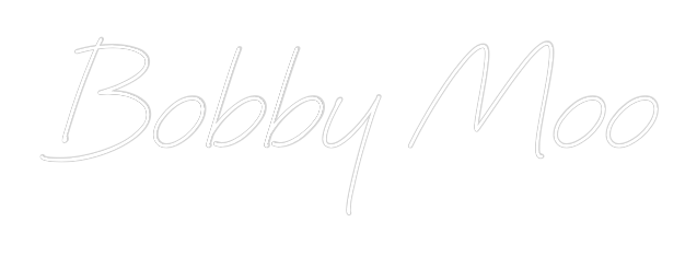 Individuelles Neon: Bobby Moo