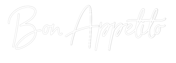 Individuelles Neon: Bon Appetito