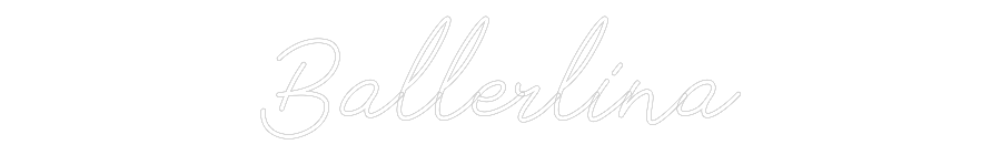 Individuelles Neon: Ballerlina