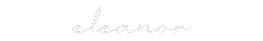 Individuelles Neon: eleanor